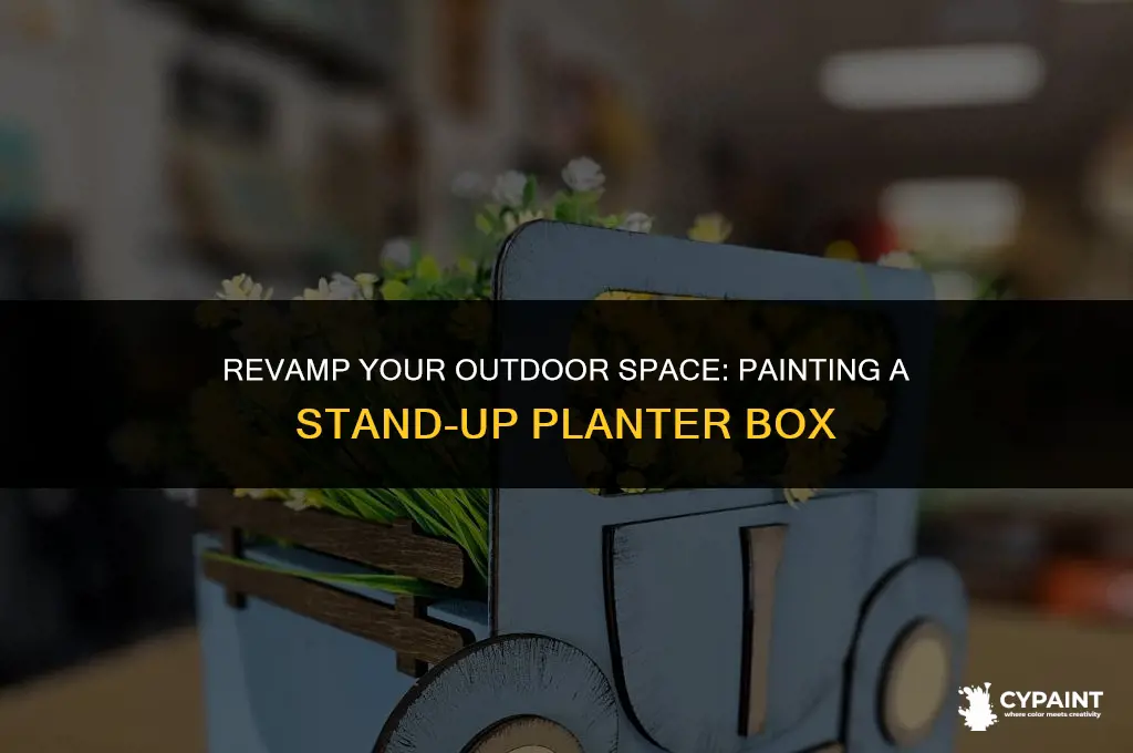 can i paint a stand up planter box