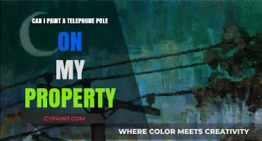 How to Paint a Telephone Pole on Your Property