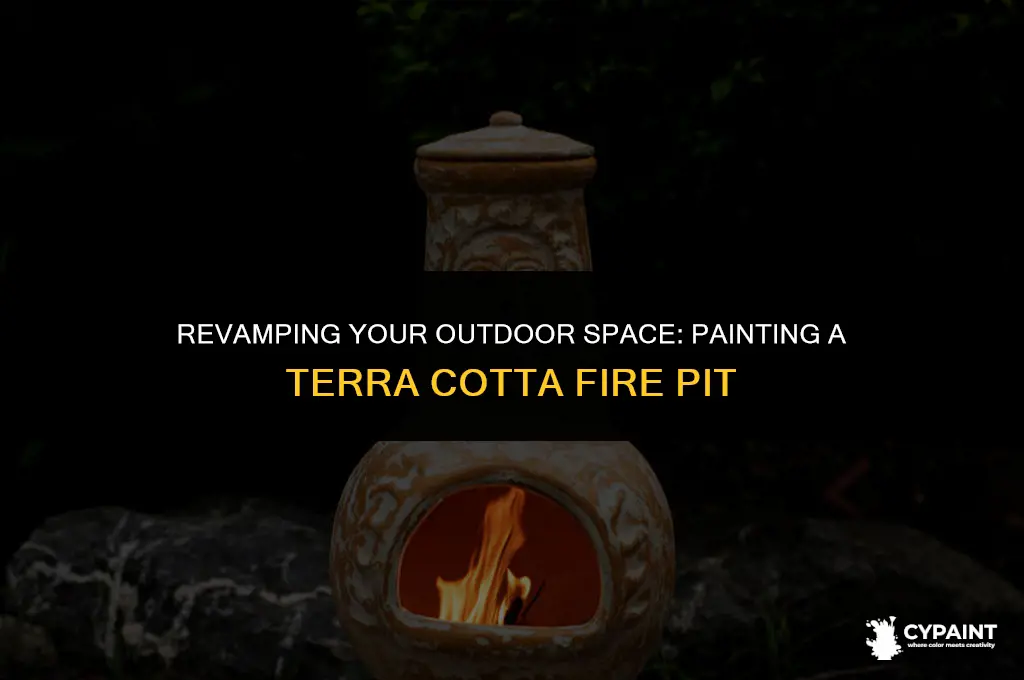 can i paint a terra cotta fire pit