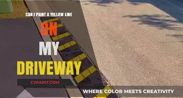 Driveway Makeover: Can I Paint a Yellow Line?