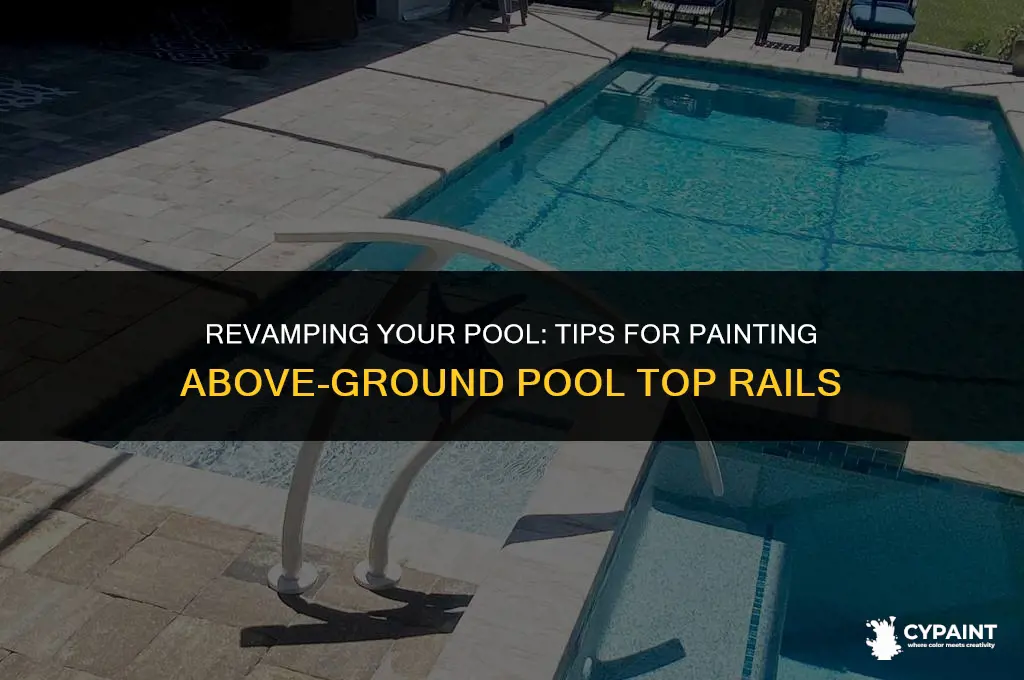 can i paint above ground pool top rails