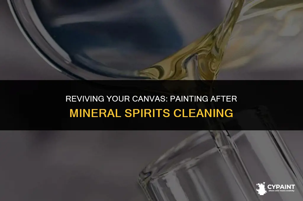can i paint after cleaning with mineral spirits