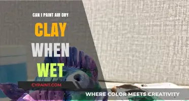 Exploring the Creative Possibilities: Painting Air-Dry Clay While Wet
