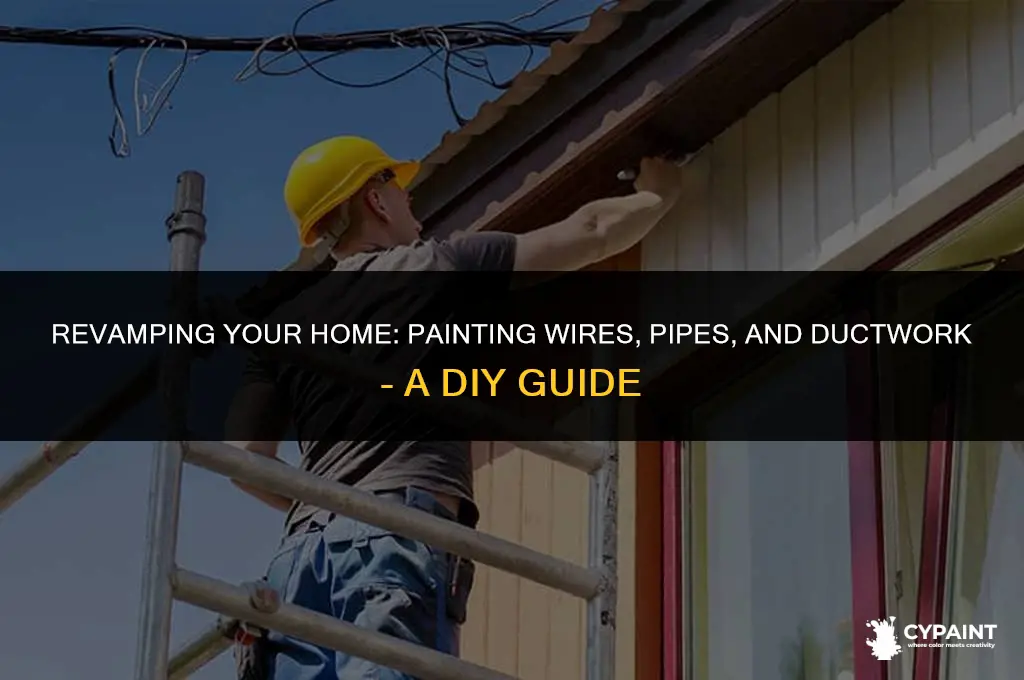 can i paint all wires pipes and ductwork
