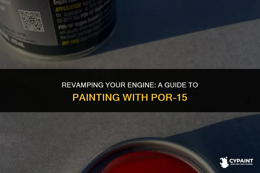 can i paint an engine with por 15