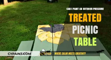 Painting Pressure-Treated Picnic Tables: A Creative Outdoor Project