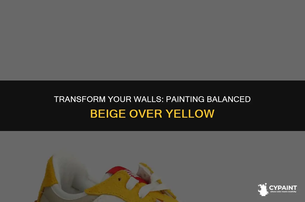 can i paint balanced beige over yellow paint