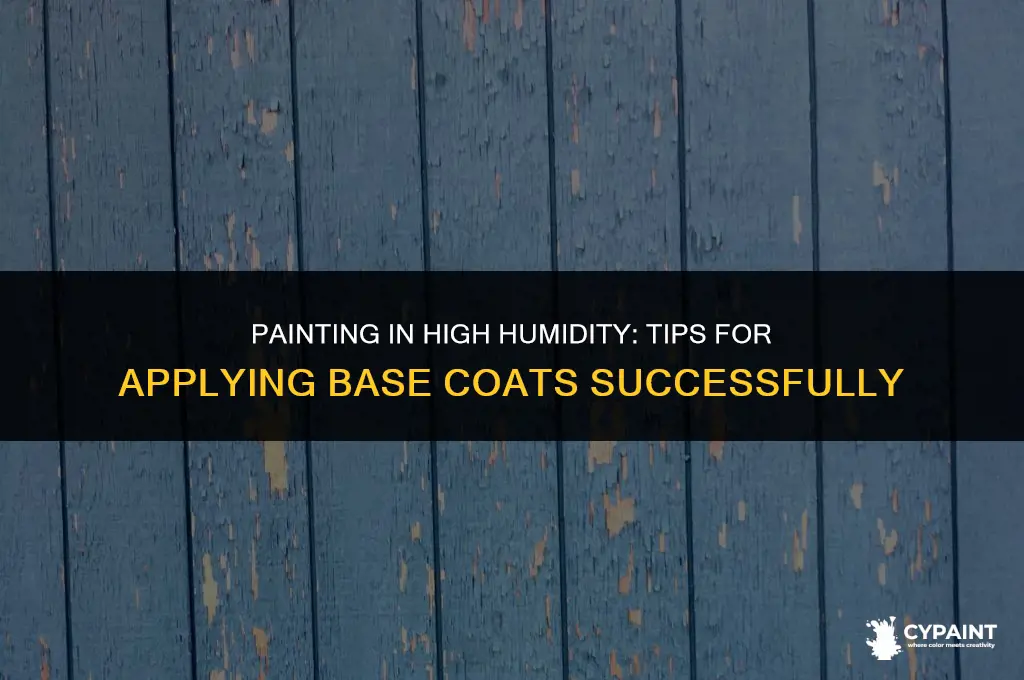 can i paint base coat in high humidity