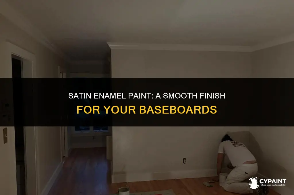 can i paint basebords with satin enamel paint