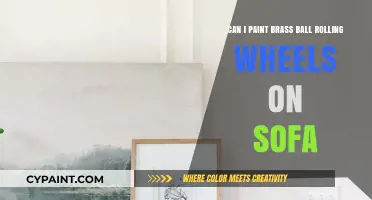 How to Paint Brass Sofa Legs and Wheels