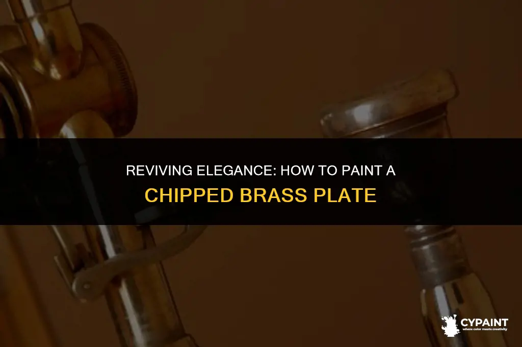 can i paint brass plate that is chipping