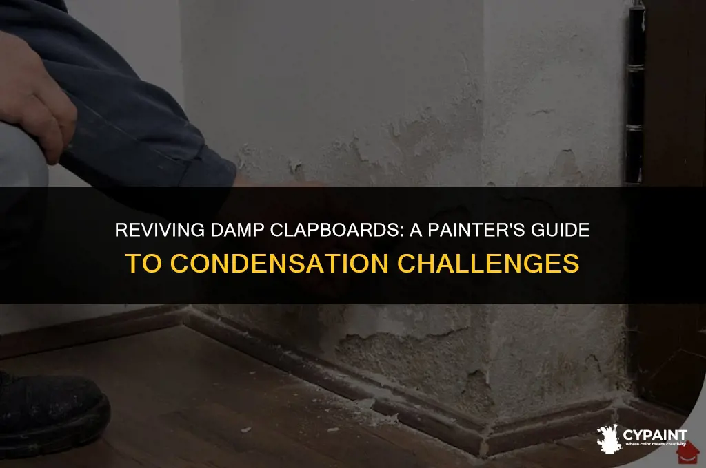 can i paint clapboards that are damp condensation