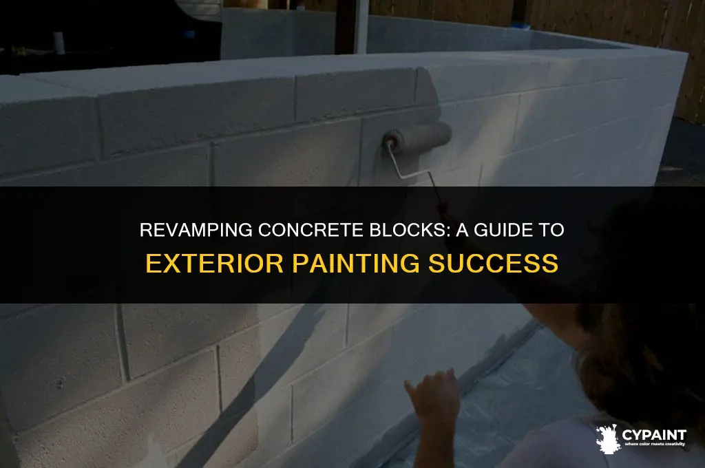 can i paint concrete blocks with exterior paint
