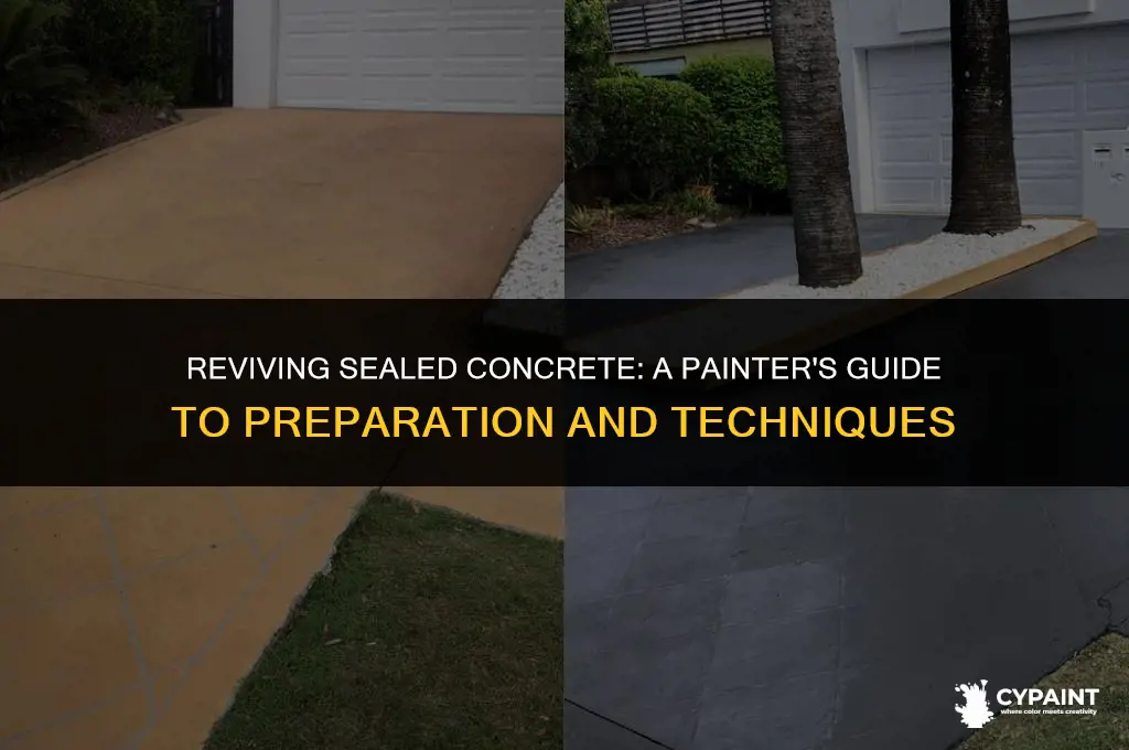 can i paint concrete that has been sealed