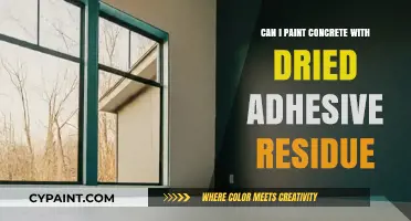 Reviving Concrete Surfaces: A Guide to Painting Over Dried Adhesive Residue