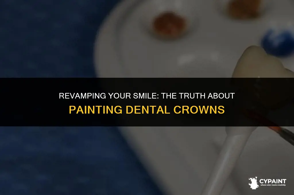 can i paint dental crown with appliance paint
