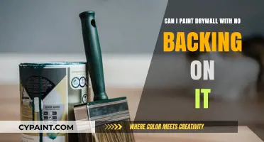 How to Paint Drywall Without Backing?