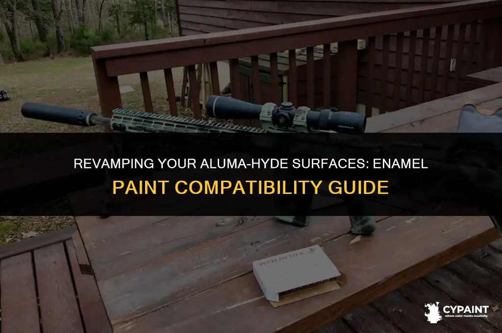 can i paint enamel paint over aluma hyde