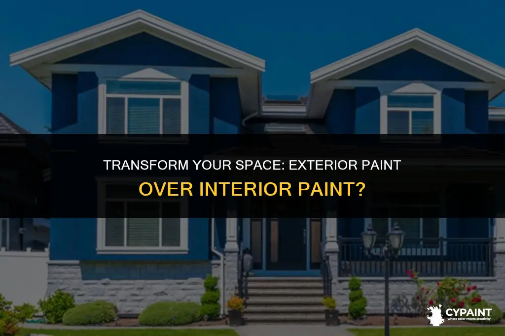 can i paint exterior paint over interior paint