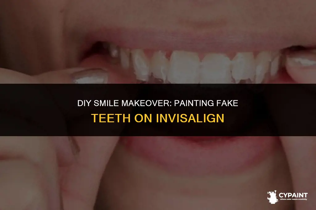 can i paint fake teeth on my invsilign