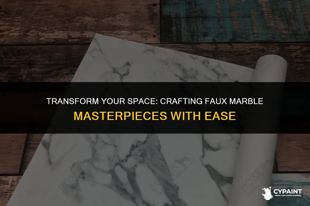 can i paint faux marble with craft paint