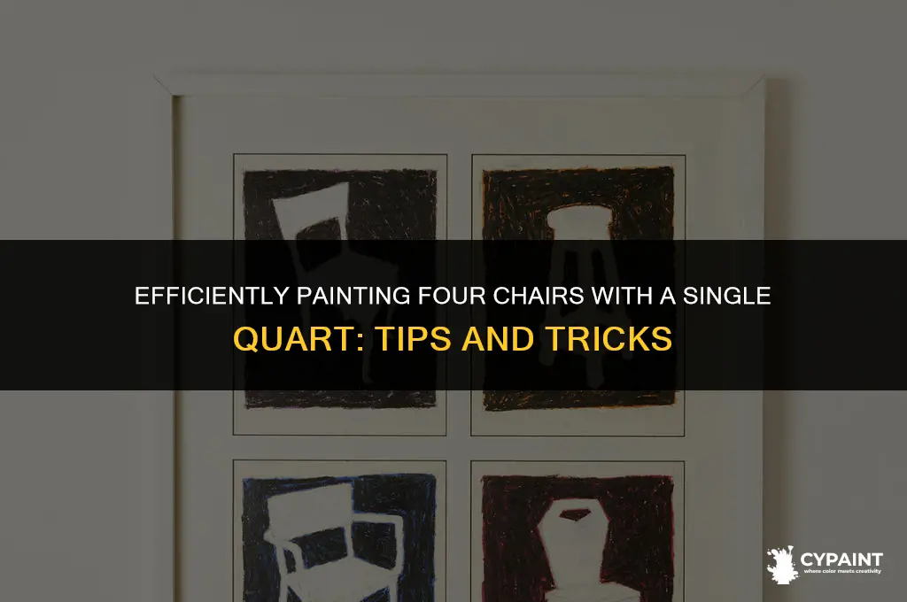 can i paint four chairs with one quart