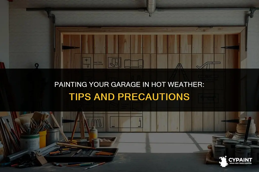 can i paint garage if its really hot