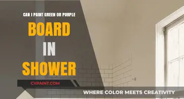 Green and Purple Showers: Paint or Tile?