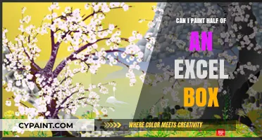 Excel Box Artistry: Painting Half of a Cell Creatively