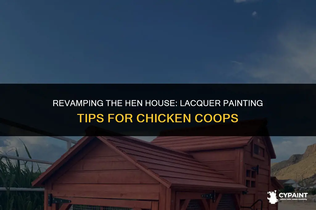 can i paint lacquer in the chicken coop