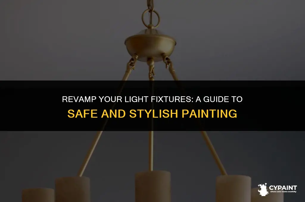 can i paint light fixture with can paint