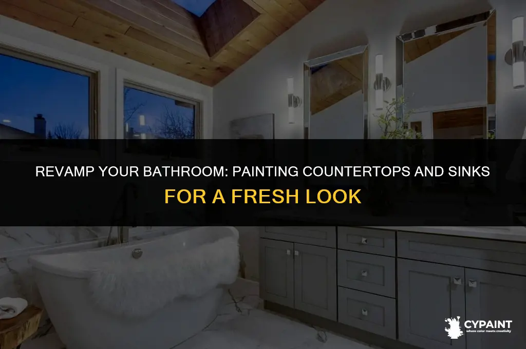 can i paint my bathroom counter and sink