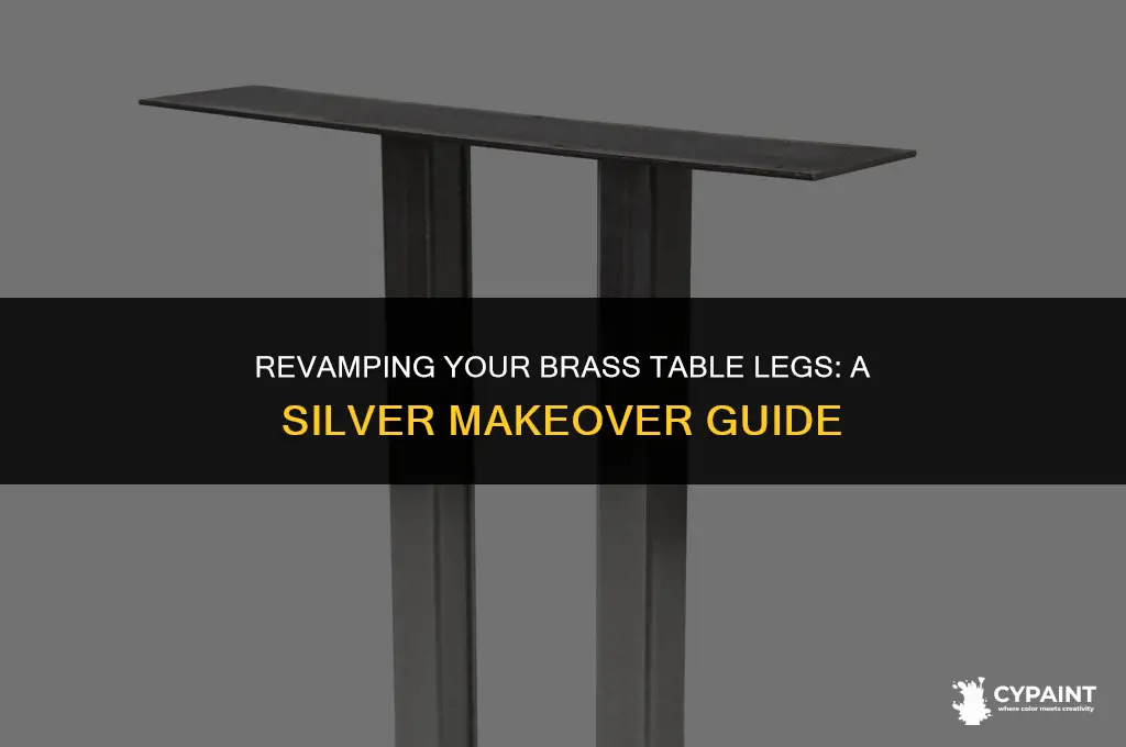 can i paint my brass table legs silver