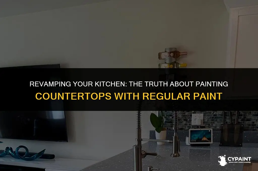 can i paint my countertops with regular paint