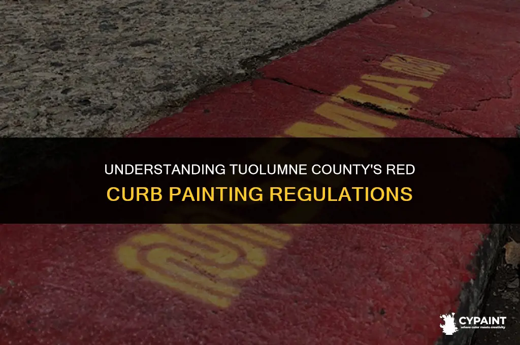 can i paint my curb red tuolumne county