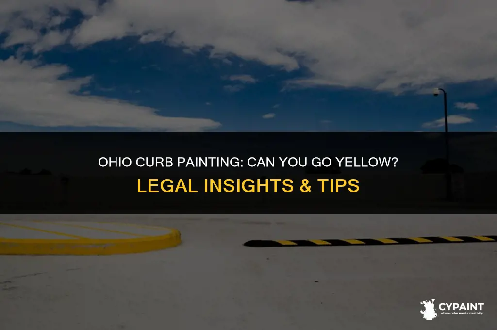 can i paint my curb yellow in ohio