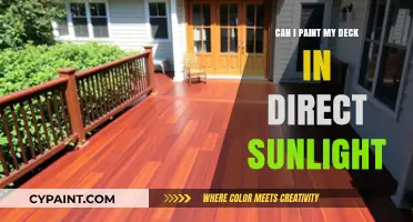Sunlit Deck Makeover: Tips for Painting in Direct Sunlight