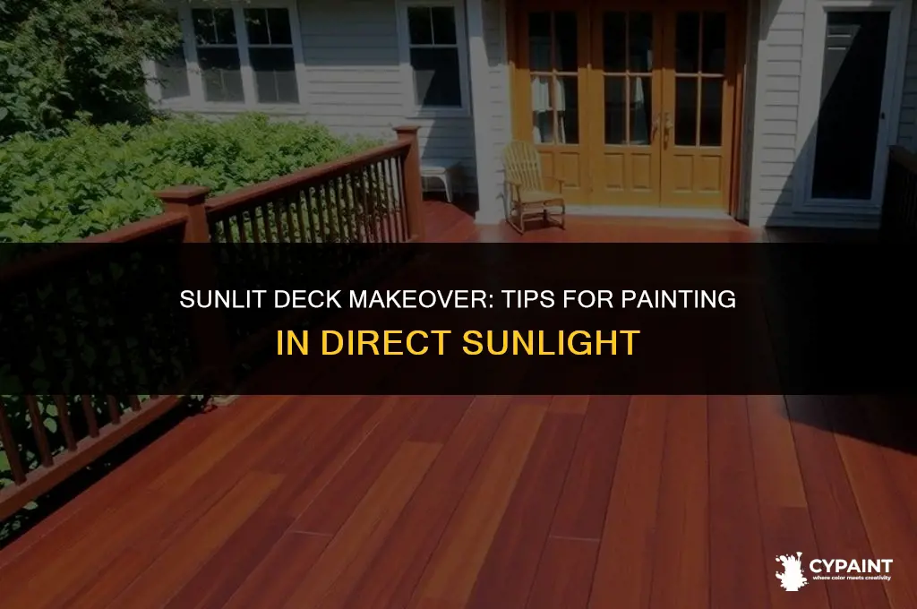 can i paint my deck in direct sunlight