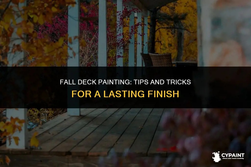 can i paint my deck in the fall