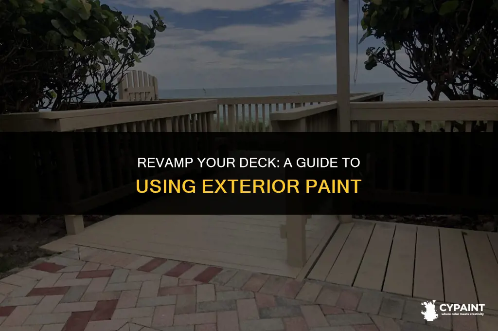 can i paint my deck with exterior paint