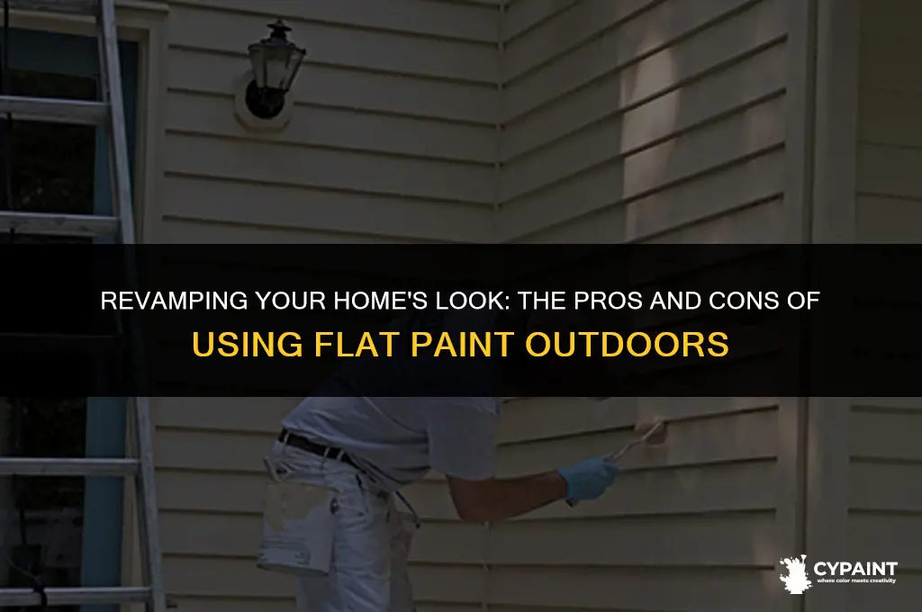 can i paint my exterior with flat paint