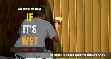 Wet Fence Painting: Is It Possible?