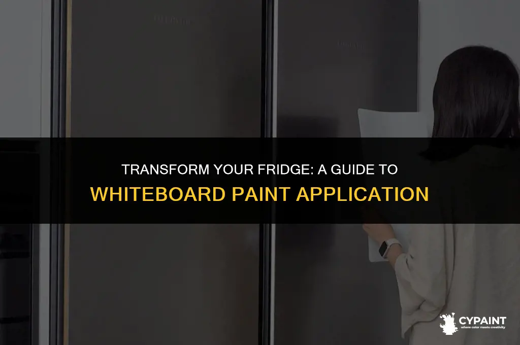 can i paint my fridge with whiteboard paint
