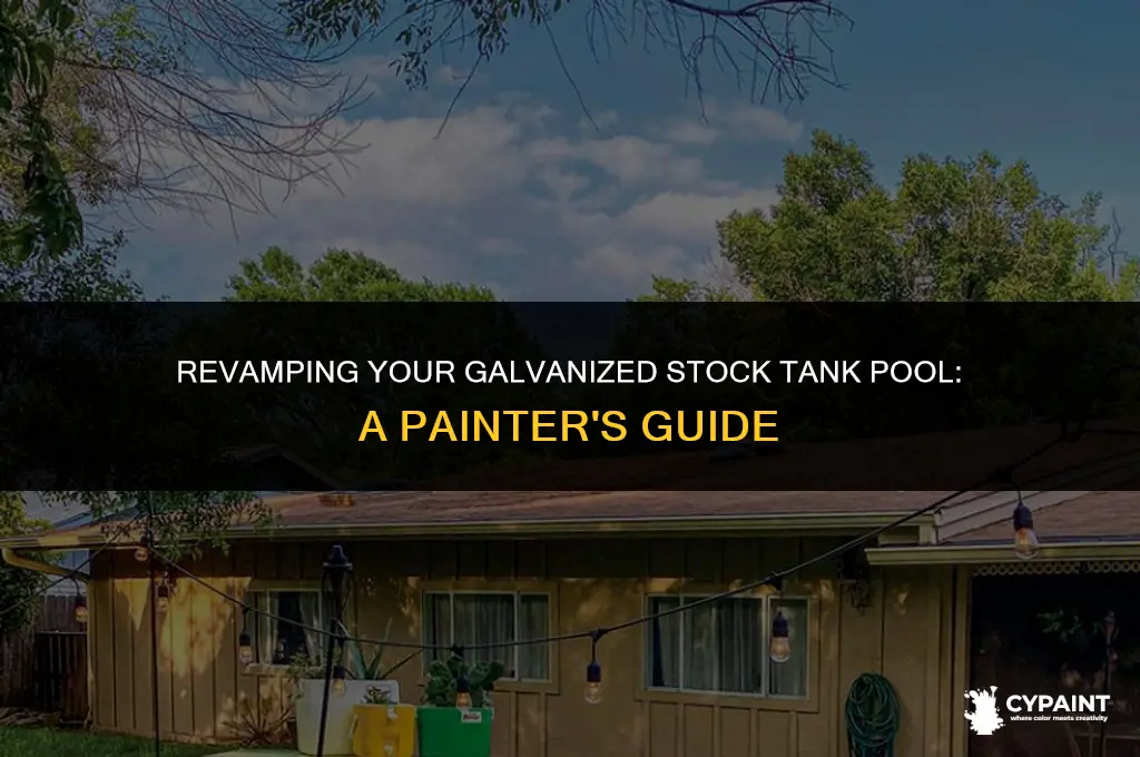 can i paint my galvanized stock tank pool