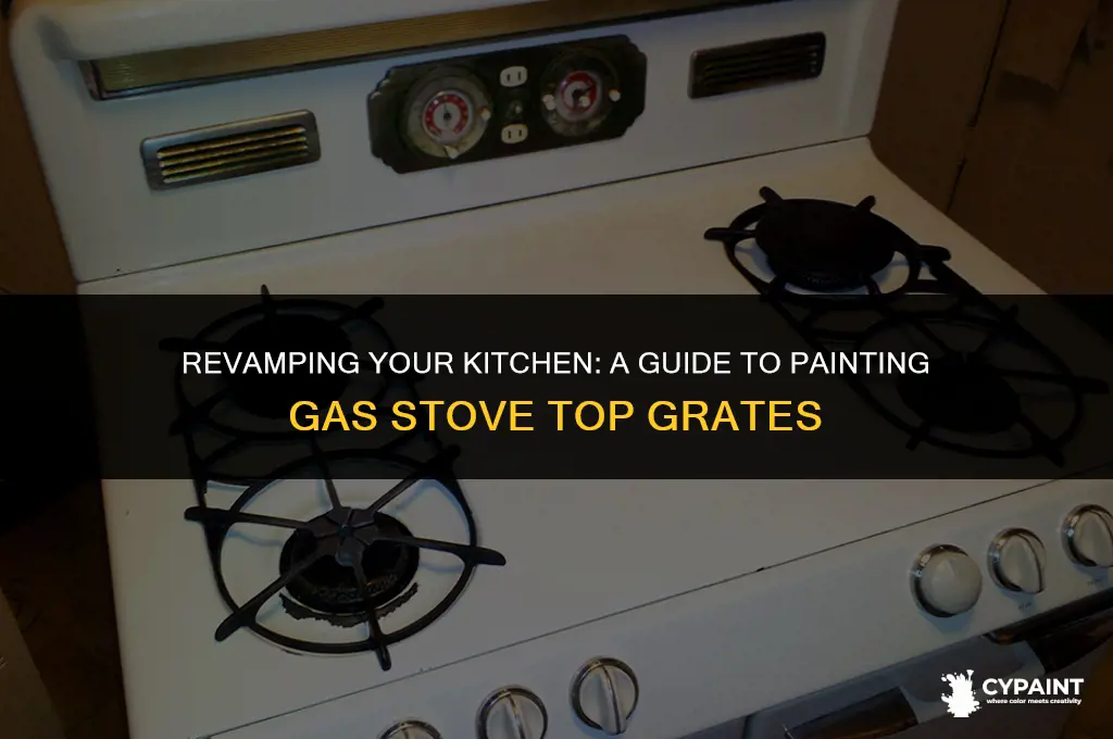 can i paint my gas stove top grates
