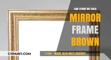 Transforming Elegance: Painting Your Gold Mirror Frame Brown