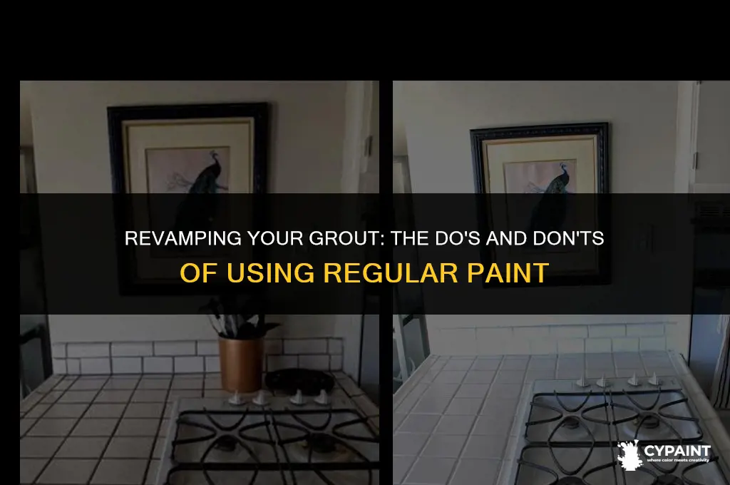 can i paint my grout with regular paint