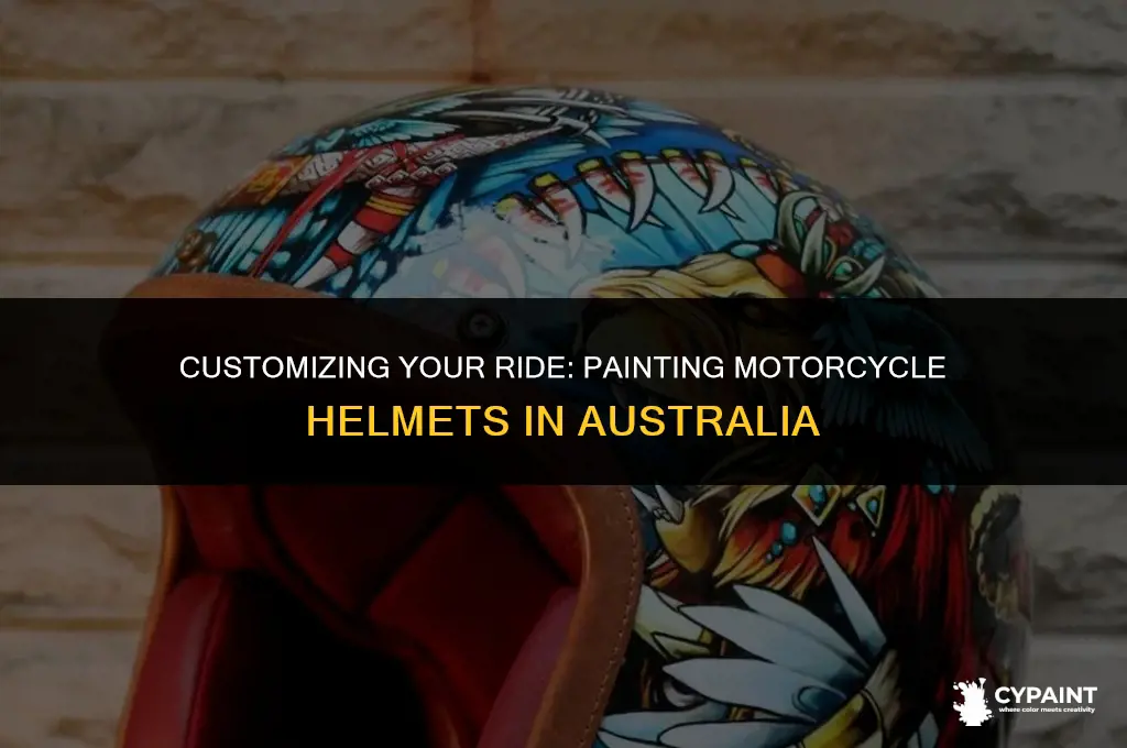 can i paint my motorcycle helmet in australia