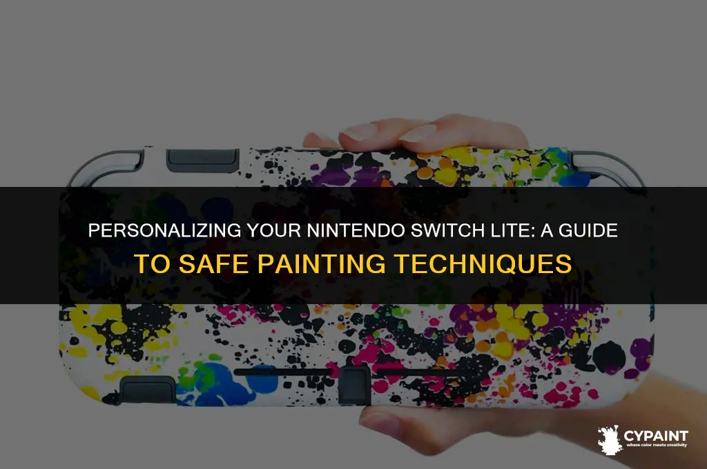 can i paint my nintendo switch lite case