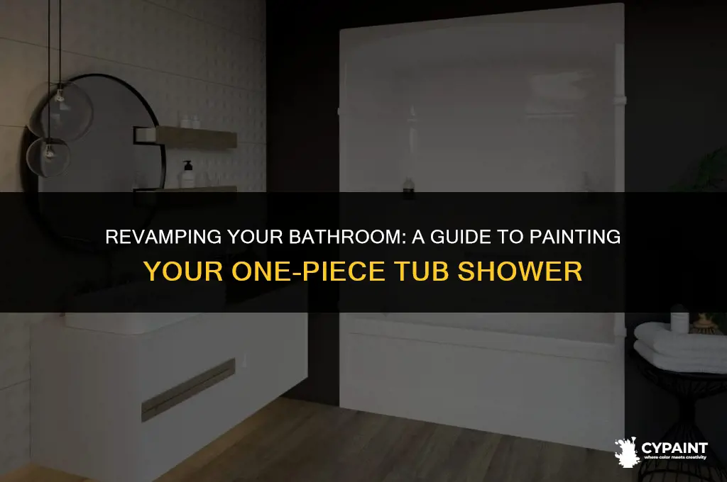 can i paint my one piece tub shower
